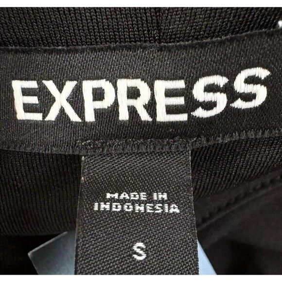 Express Women Asymmetrical Mock Neck One Shoulder Maxi Sheath Dress Black Size S - Picture 9 of 12